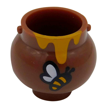 Посуда Lego Pot Small with Handle Holders and Dripping Honey and Bee 98374pb01 6037730 Reddish Brown Б/У - Retromagaz