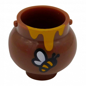 Посуда Lego Pot Small with Handle Holders and Dripping Honey and Bee 98374pb01 6037730 Reddish Brown Б/У - Retromagaz