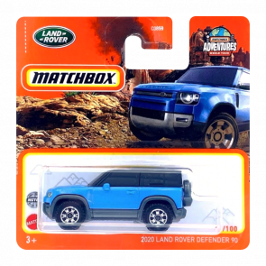 Машинка Велике Місто Matchbox 2020 Land Rover Defender 90 Off-Road 1:64 HFR57 Blue - Retromagaz