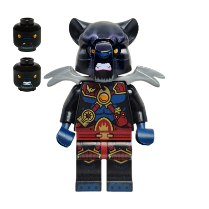 Фигурка Lego Tiger Tribe Tormak Black Outfit Legends of Chima loc133 Б/У - Retromagaz