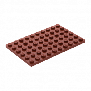 Пластина Lego Звичайна 4шт 6 x 10 3033 4225550 6058247 Reddish Brown Б/У - Retromagaz