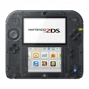 Консоль Nintendo 2DS Модифицированная 32GB Clear Black + 10 Встроенных Игр Б/У