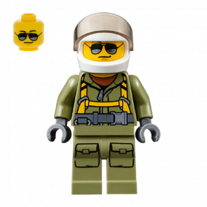 Фигурка Lego Volcano Explorers 973pb2453 Male Worker Suit with Harness City cty0697 Б/У - Retromagaz