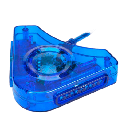 Адаптер RMC USB - Gamepad Connector 2шт Crystal Clear Blue Новый - Retromagaz