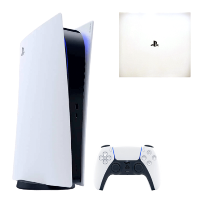 Набор Консоль Sony PlayStation 5 Digital Edition 825GB White Б/У  + Коробка - Retromagaz