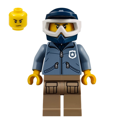 Фігурка Lego Police 973pb2915 Mountain Officer Male City cty0830 1 Б/У - Retromagaz