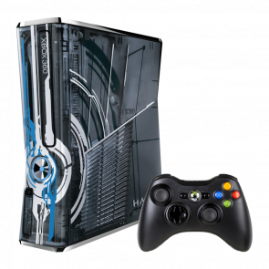 Консоль Microsoft Xbox 360 S Halo Limited Edition Freeboot 250GB Silver + 5 Встроенных Игр Б/У