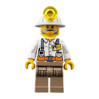 Фігурка Lego Construction 973pb2990 Miner Foreman City cty0876 Б/У - Retromagaz