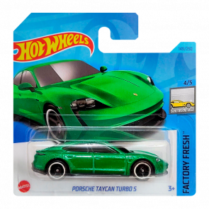 Машинка Базовая Hot Wheels Porsche Taycan Turbo S Factory Fresh 1:64 HKJ31 Green