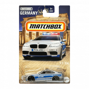 Тематична Машинка Matchbox BMW M5 Police Germany 1:64 HVV05/HVV38 Silver - Retromagaz