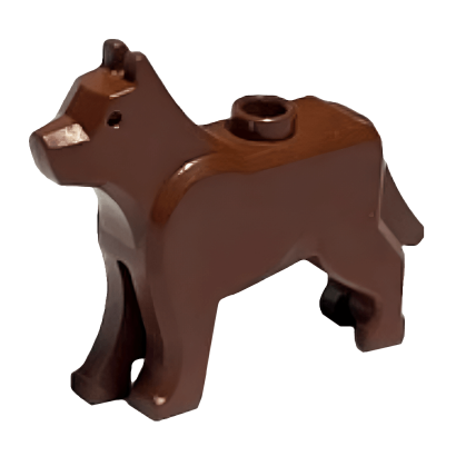 Фігурка Lego Земля Dog Wolf Animals 48812 4261047 Reddish Brown Б/У - Retromagaz