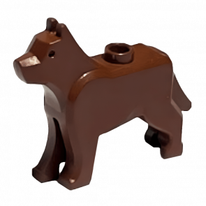 Фигурка Lego Земля Dog Wolf Animals 48812 4261047 Reddish Brown Б/У - Retromagaz