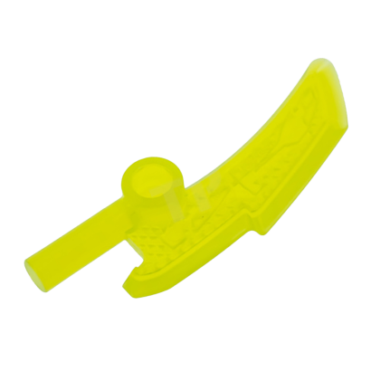 Оружие Lego Топор 2шт Blade with Bar Ninjago Jade Blade 18950 6154326 Trans-Neon Green Б/У - Retromagaz