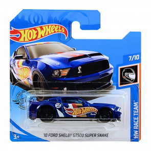 Машинка Базова Hot Wheels '10 Ford Shelby GT500 Super Snake Race Team 1:64 FYC74 Blue