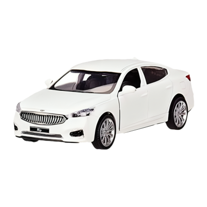 Машинка Автопром Kia K7 1:43 White - Retromagaz