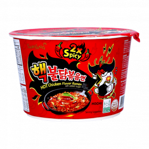 Локшина Samyang Buldak Hot Chicken Flavor Ramen 2x Spicy у Мисці Гостра 105g - Retromagaz