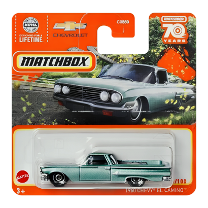 Машинка Велике Місто Matchbox 1960 Chevy El Camino Highway 1:64 HLC72 Green - Retromagaz