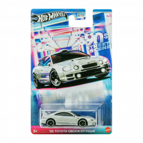 Тематична Машинка Hot Wheels '95 Toyota Celica GT-Four '90s Street Scene 1:64 JCB60 Silver