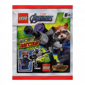 Конструктор Lego Фігурка Rocket Raccoon Paper Bag Super Heroes 242404 sh0875 Новый - Retromagaz