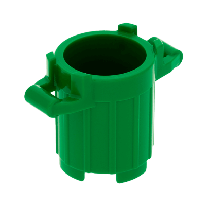 Ємність Lego 4шт Trash Can with 4 Cover Holders 2 x 2 x 2 92926 2439 4626650 6171069 4567905 4599977 Green Б/У - Retromagaz