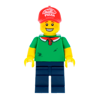 Фигурка Lego Series 12 Pizza Delivery Guy Collectible Minifigures col189 Б/У - Retromagaz