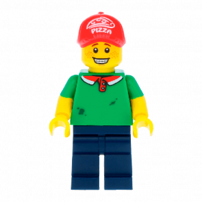 Фігурка Lego Series 12 Pizza Delivery Guy Collectible Minifigures col189 Б/У - Retromagaz