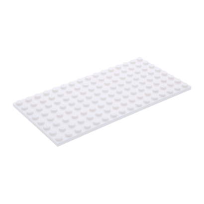 Пластина Lego Звичайна 2шт 8 x 16 92438 4598523 White Б/У - Retromagaz