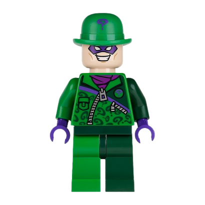 Фигурка Lego DC Riddler Green and Dark Green Zipper Outfit Super Heroes sh0088 Б/У - Retromagaz