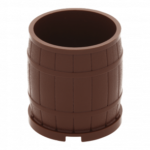 Ємність Lego Barrel 4 x 4 x 3.5 30139 4566703 Reddish Brown Б/У - Retromagaz