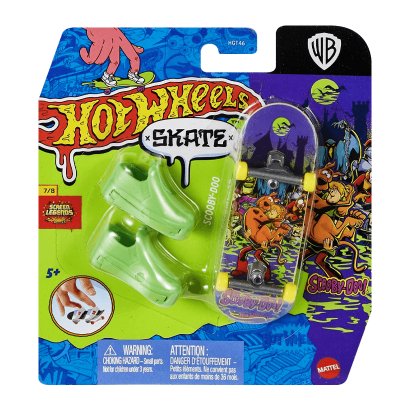 Скейт и Обувь для Пальчиков Hot Wheels Scooby-Doo 1:64 HVJ98 Blue - Retromagaz