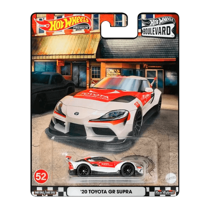 Машинка Premium Hot Wheels '20 Toyota GR Supra Boulevard 1:64 HCR16 White - Retromagaz