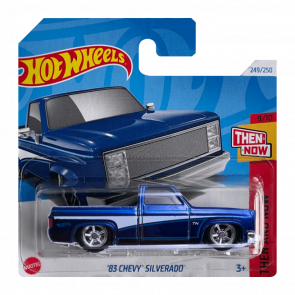 Машинка Базова Hot Wheels '83 Chevy Silverado Super Treasure Hunt STH Then and Now 1:64 HTF44 Blue - Retromagaz