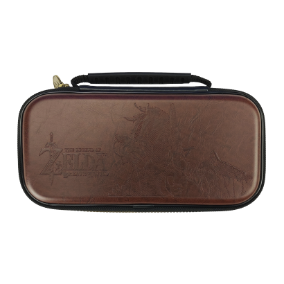 Чехол Твердый Nintendo Switch OLED Model Deluxe Zelda Breath of The Wild Link Travel Case Brown Новый - Retromagaz