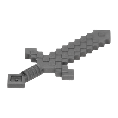 Оружие Lego Minecraft Sword Pixelated 18787 6134370 Dark Bluish Grey Б/У - Retromagaz