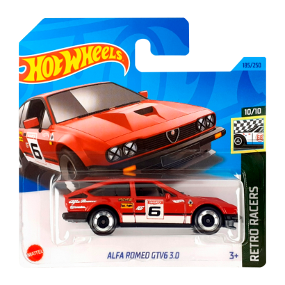 Машинка Базовая Hot Wheels Alfa Romeo GTV6 3.0 Retro Racers 1:64 HKG48 Red - Retromagaz