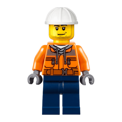 Фігурка Lego Construction 973pb1895 Worker Male Chest Pocket Zippers City cty1154 Б/У - Retromagaz