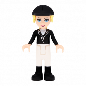 Фигурка Lego Girl Katharina Black Riding Jacket Friends frnd020 Б/У - Retromagaz