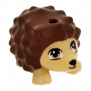 Фігурка Lego Земля Hedgehog Friends with Black Eyes and Nose and Reddish Brown Spines Animals 98389pb01 4648076 6019107 Tan Б/У - Retromagaz