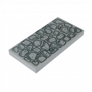 Плитка Lego Декоративна Dark Bluish Gray Cobblestone Outlines Pattern 2 x 4 87079pb0528 6238261 Light Bluish Grey Б/У - Retromagaz