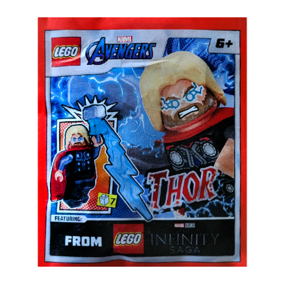 Конструктор Lego Фігурка Marvel Thor Paper Bag Super Heroes 242403 sh0804 Новый - Retromagaz