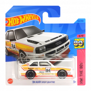 Машинка Базовая Hot Wheels '84 Audi Sport Quattro The `80S 1:64 HKJ66 White