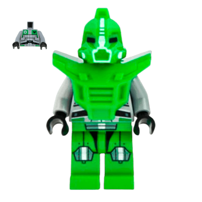 Фигурка Lego Galaxy Squad Bright Green Robot Sidekick with Armor Space gs013 Б/У - Retromagaz