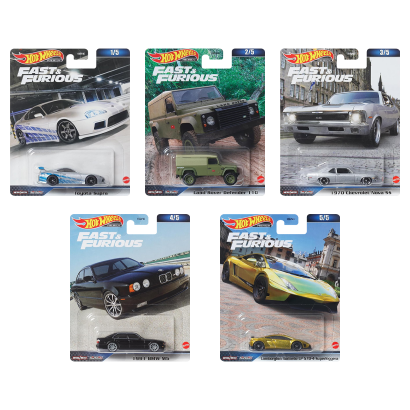 Набор Машинка Premium Hot Wheels Fast & Furious 2023-4 HNW46 5шт - Retromagaz