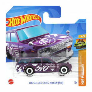 Машинка Базовая Hot Wheels Datsun Bluebird Wagon (510) Wagons 1:64 HKH72 Purple - Retromagaz