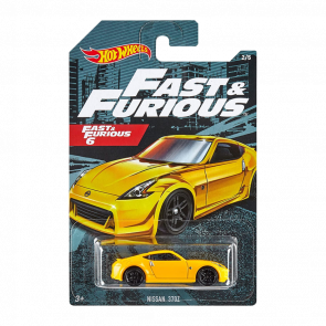 Тематическая Машинка Hot Wheels Nissan 370Z Fast & Furious 1:64 GJV58 Yellow - Retromagaz