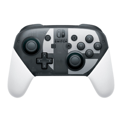 Геймпад Беспроводной Nintendo Switch Pro Controller Smash Bros. Ultimate Edition White Black Б/У - Retromagaz