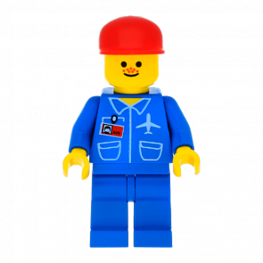 Фігурка Lego Airport 973pb0098 Blue 3 Button Jacket Freckles City air026 Б/У - Retromagaz