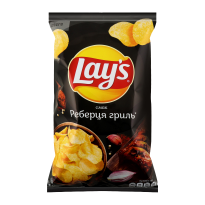 Чипсы Lay's Ребрышки Гриль 120g - Retromagaz