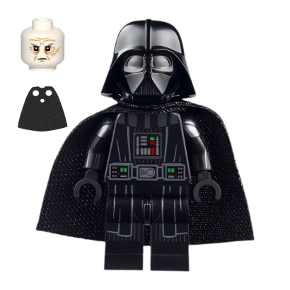 Фигурка Lego Империя Darth Vader Printed Arms Spongy Cape White Head Star Wars sw1249 75387 Новый - Retromagaz