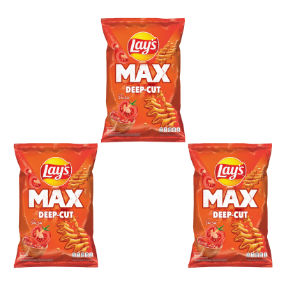 Набір Чіпси Lay's MAX Сальса 120g 3шт - Retromagaz